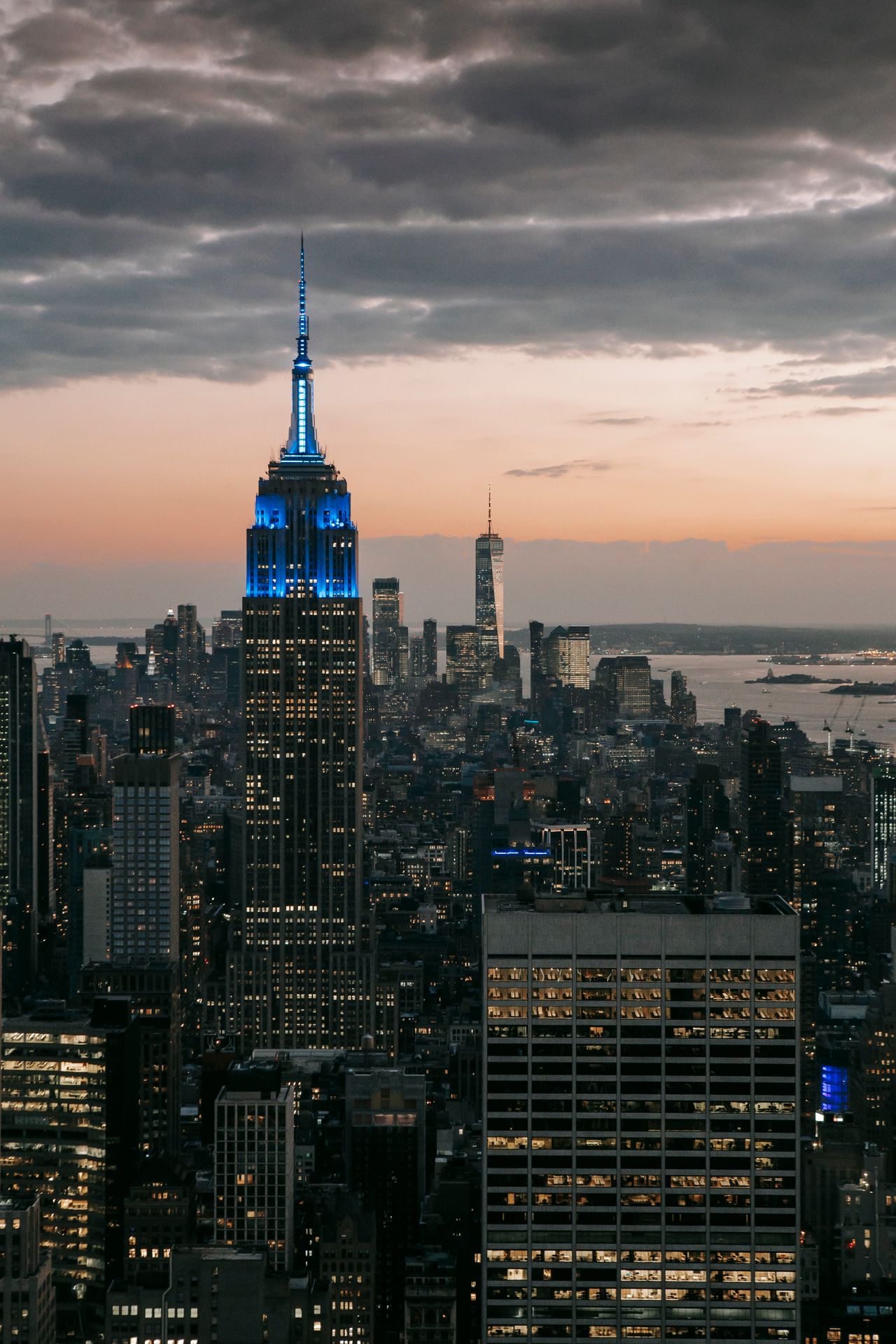Empire State Building at sunset
